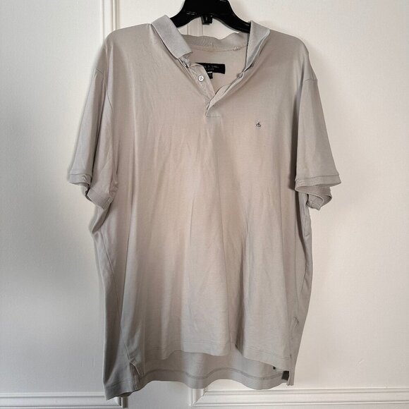 Rag & Bone Beige Polo Shirt – Size XXL - Picture 1 of 4
